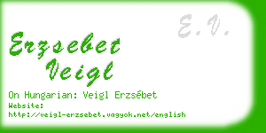 erzsebet veigl business card